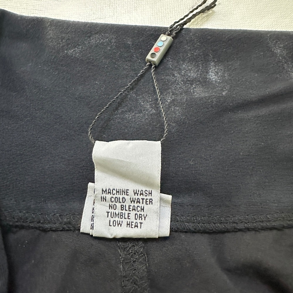 Mind Set XCVI Fold Over Wide Leg Flare Pants Size M Acid Wash Black Boho Grunge - Picture 5 of 10
